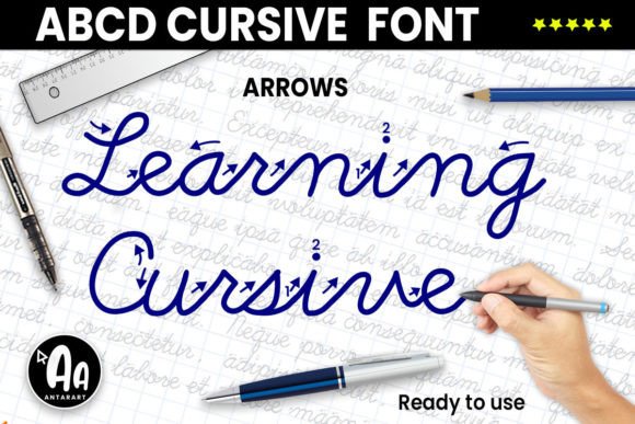 Abcd Cursive Arrows Font: Elevate Your Brand with a Handwritten Touch