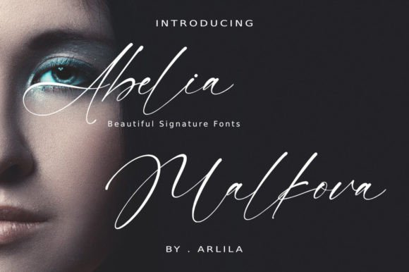 Abelia Malkova: A Dazzling Script Font for Web Design