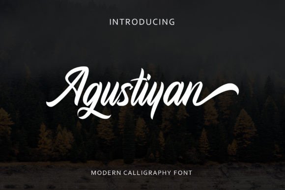 Agustiyan: A Charming Script Font for Modern Branding Projects