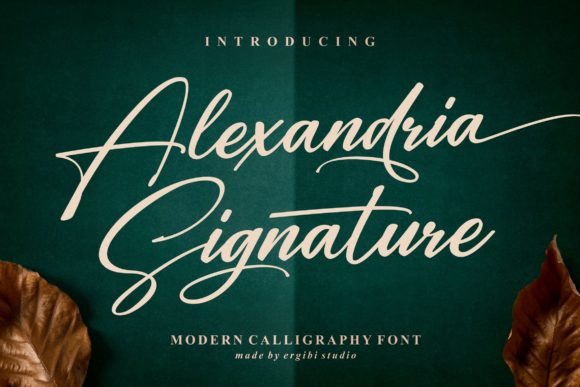 Alexandria Signature Font: Elevate Your Brand with Elegant Handwritten Style