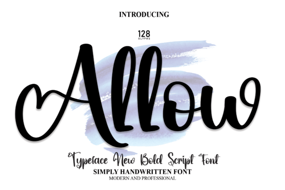 Allow: A Bold Script Font for Makers