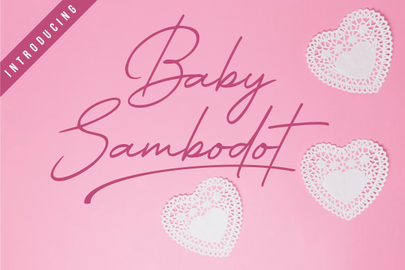 Baby Sambodot: The Romantic Script Font That Elevates Campaign Visuals