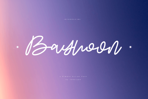 Bayhoon: A Playful Script Font for Modern Editorial Design