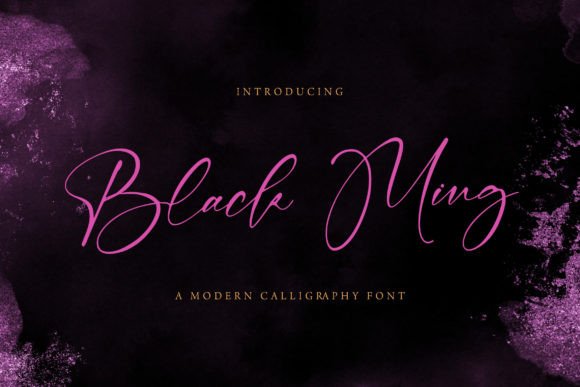 Black Ming: A Premium Handwritten Font for Brand Identity