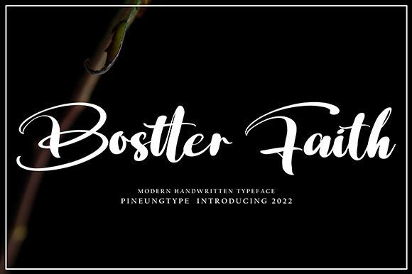 Bostter Faith: A Fresh Handwritten Font for Modern Web Design Projects