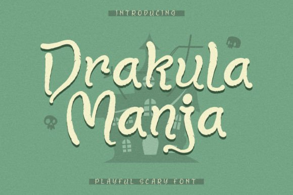 Drakula Manja: A Playful Scary Font for Editorial Design