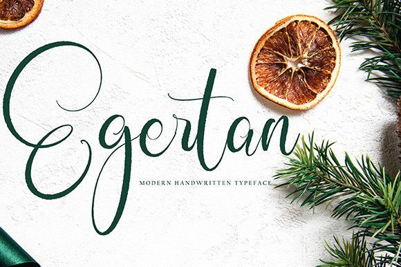 Egertan: A Handwritten Font That Elevates Editorial Design