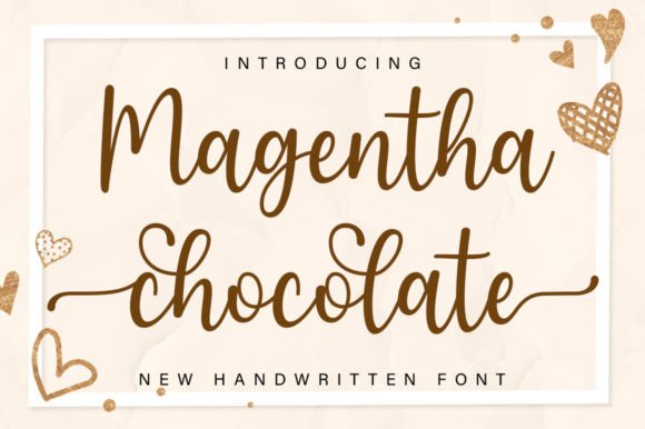 Elegance in Typography: Using Magentha Chocolate for Real Branding Projects