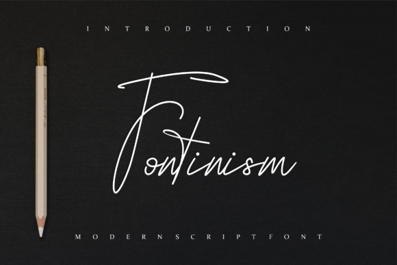 Fontinism: A Romantic Script Typeface for Editorial Design