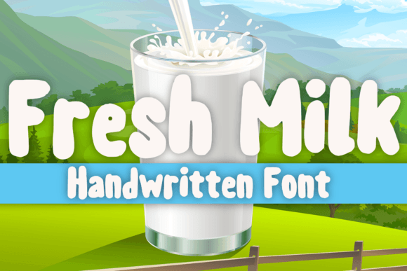 Fresh Milk: A Handwritten Font for Editorial Warmth