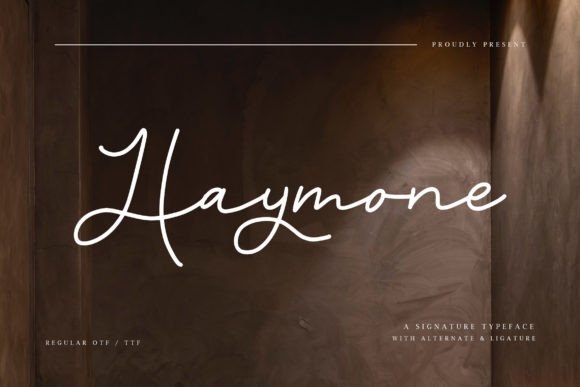 Haymone: A Script Font That Brings Authenticity to Branding Projects