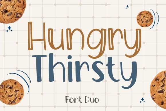Hungry Thirsty Duo: A Friendly Handwritten Font for Web Design
