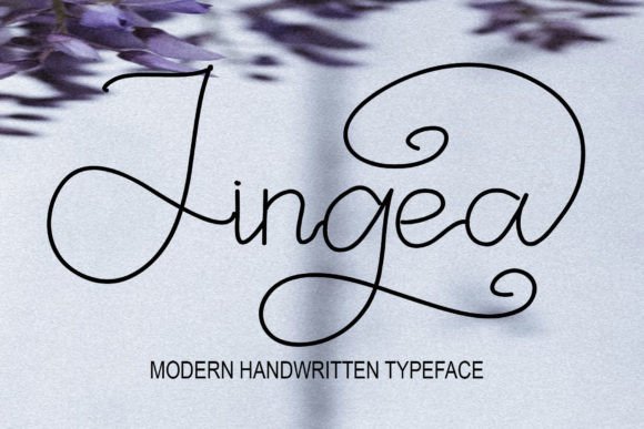 Jingea: A Handwritten Script Font for Modern Marketing and Digital Design
