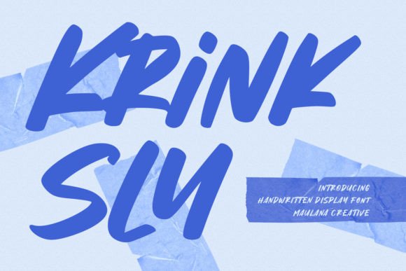 Krinksly: A Quirky Handwritten Display Font for Branding