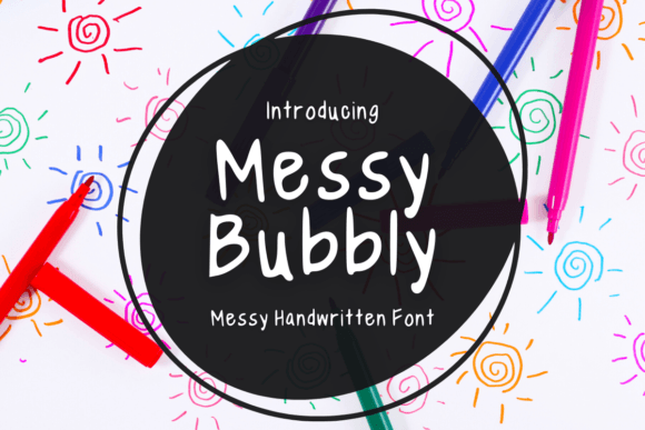 Messy Bubbly: A Playful Handwritten Font for Casual Branding Projects