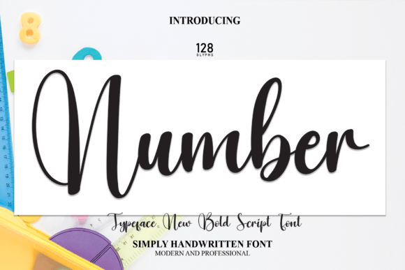 Number: A Handwritten Font for Modern Branding