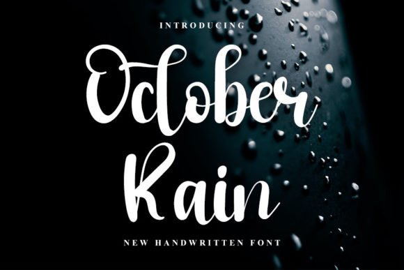 October Rain: A Handwritten Font for Your Brand