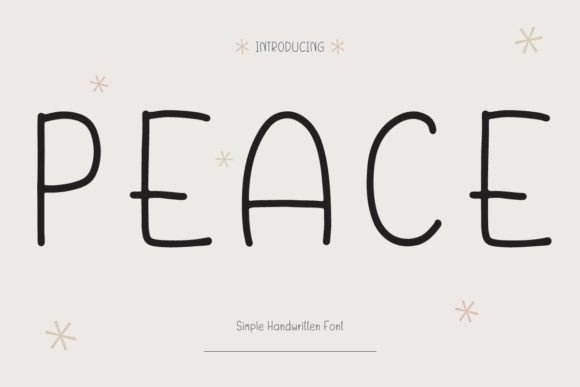 Peace Font: A Simple Script Typeface for Business Branding