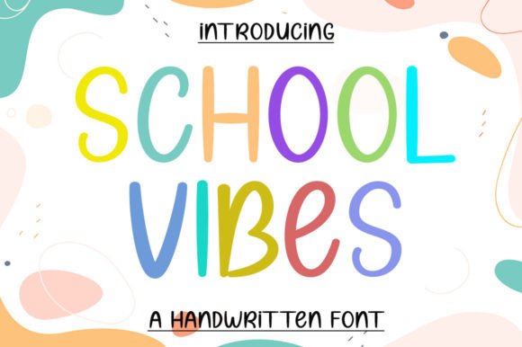 School Vibes: A Handwritten Font for Editorial Design