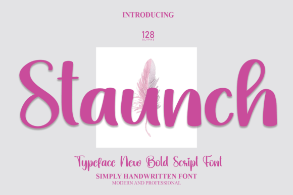 Staunch: A Handwritten Script Font for Your Brand