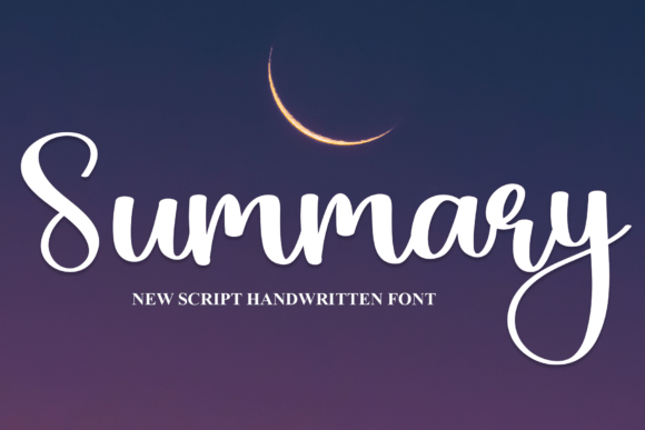 Summary Font: Elevating Web Design with Handwritten Elegance