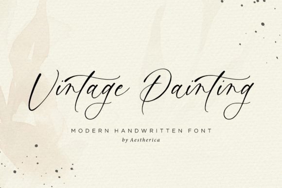 Vintage Painting: A Vintage Script Font for Web Design